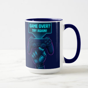 Game over? Probeer het nog eens! Futuristische Gam Mok