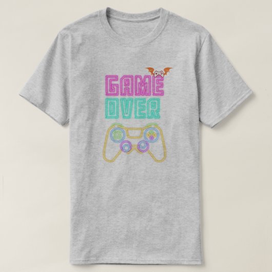 "Game Over" Retro Video Game T-Shirt (Design devant)