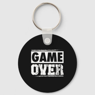 Game over  Retro videospellen Gaming Arcade Sleutelhanger
