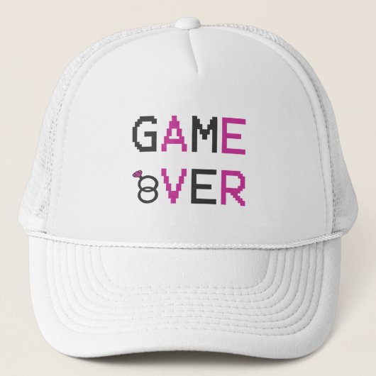 Game over ring trouw T-Shirt Trucker Pet (Voorkant)
