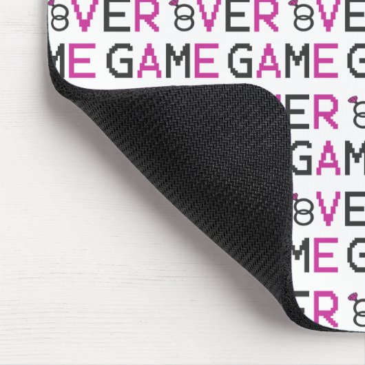 Game over ringbruiloft T-Shirt-Canvas tas Muismat (Hoek)