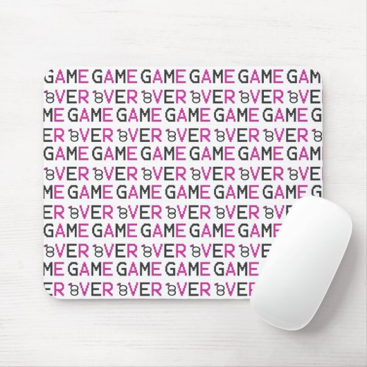 Game over ringbruiloft T-Shirt-Canvas tas Muismat (Met muis)