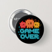Game over ronde button 5,7 cm (Voorkant /achterkant)