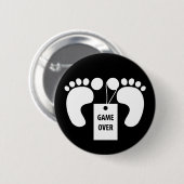 Game over ronde button 5,7 cm (Voorkant /achterkant)