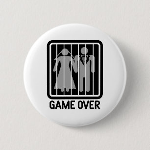 Game over ronde button 5,7 cm