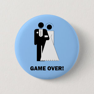 Game over ronde button 5,7 cm