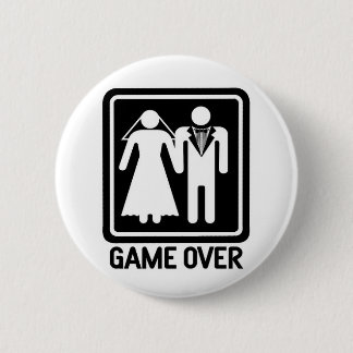 game over ronde button 5,7 cm