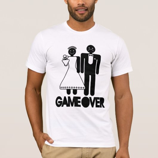 Game Over - Sad Groom T-shirt (Voorkant)