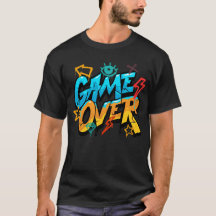 Game Over Shirt – Classic Gamer Tee with Retro Sty