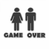 Game over sticker (Voorkant)