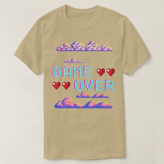Game over t-shirt (Design voorkant)