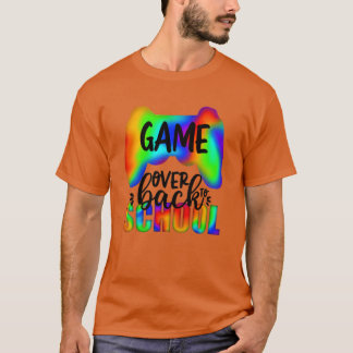 Game Over Terug In Klas familie T-shirt