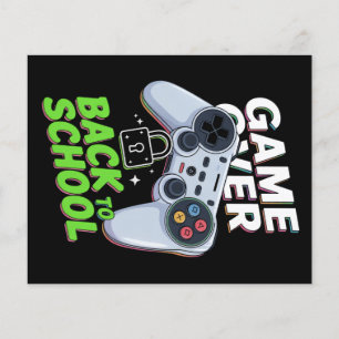 Game Over Terug naar school Grappige eerste school Flyer