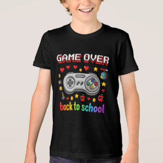 Game Over Terug naar School Retro Gamer Tri-Blend Shirt
