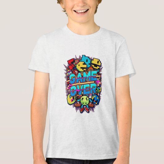 Game over Tri-Blend shirt (Voorkant)