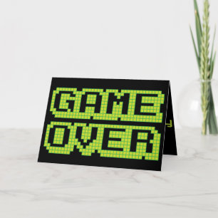 Game Over Verjaardag Kaart