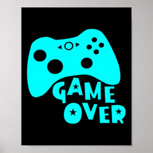 Game Over Video Spelers Shirt Poster