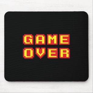 Game Over Vintage Retro Videogames Gaming Cadeau A Muismat