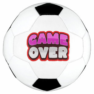 GAME OVER Voetbal Bal