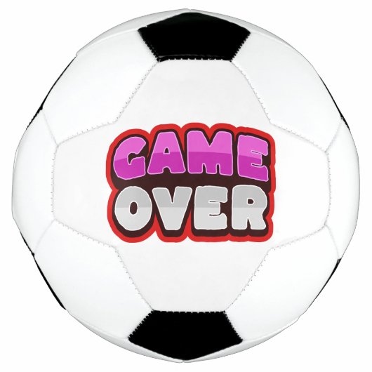 GAME OVER Voetbal Bal (Voorkant)