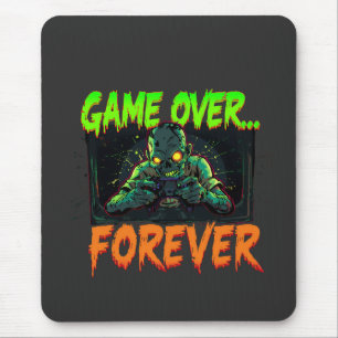 Game Over voor altijd Zombie Gamer Muismat