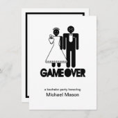 Game Over - Vorige dag als vrije man Bachleor Part Kaart (Voorkant / Achterkant)