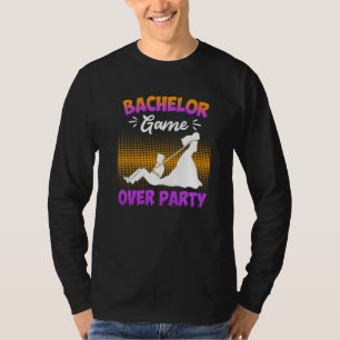 Game over vrijgezellenfeest man huwelijk t-shirt
