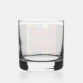 Game over. whisky glas (Achterkant)