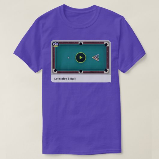 Game Pigeon 8 Ball Pool Classic TShirt (Design voorkant)