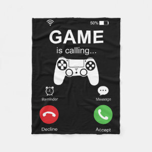 Game roept Grappige Gamer Video Games Gaming Manne Fleece Deken