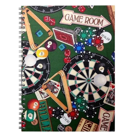 Game Room Billiards Notitieboek (Voorkant)