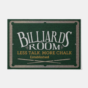 Game Room Decoration, Billiards Room  Deurmat