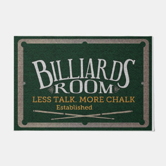 Game Room Decoration, Billiards Room  Deurmat