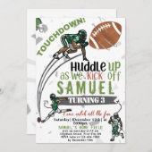 GAME, SET, MATCH! Birthday Invitation Kaart (Voorkant / Achterkant)