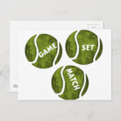 GAME SET MATCH BRIEFKAART (Voorkant / Achterkant)