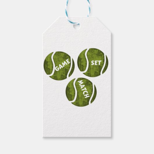 GAME SET MATCH CADEAULABEL (Voorkant)