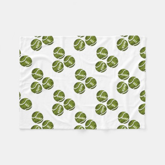 GAME SET MATCH FLEECE DEKEN (Voorkant (Horizontaal))