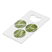 GAME SET MATCH KREDIETKAART FLESSENOPENER (Achterkant Gekanteld)