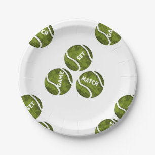 Game Set Match Tennis Papieren Bordje