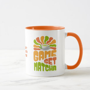 GAME SET MATCHA Fun Latte Drinker Mok