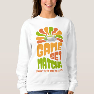 GAME SET MATCHA Fun Latte Drinker Trui