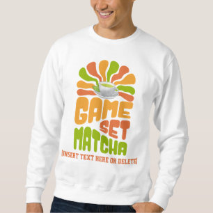 GAME SET MATCHA Fun Latte Drinker Trui