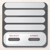 Game System Controller Vierkante Kartonnen Onderzetter (Voorkant)