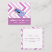 Game Tester Ontwikkelaar Retro Controller Gadget P Vierkante Visitekaartje (Voorkant / Achterkant)