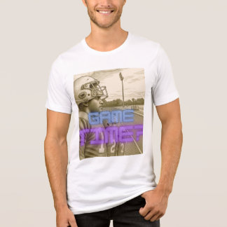 Game Time Retro Football Gravure Klassiek T-shirt