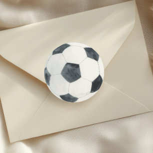 Game Time Voetbal Football Boy Verjaardag Ronde Sticker