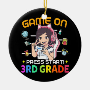 Game tot 3de graad terug naar schoolgamer keramisch ornament
