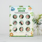 Game van Baby showers van de soort "langoest" (die Briefhoofd (Staand voorkant)