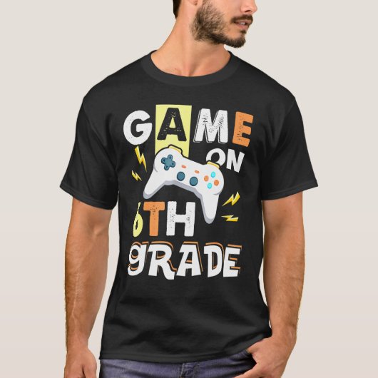 Game van de zesde klas op de 6e klas-schoolspelcon t-shirt (Voorkant)