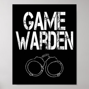 Game Warden Handboeien Lazy Halloween Kostuum Poster